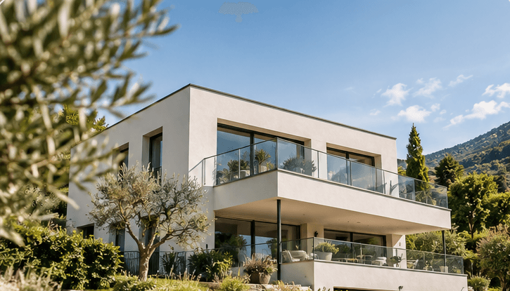 Schweizer Architektur mit Weitblick – D&A IMMO AG Villa in Hanglage